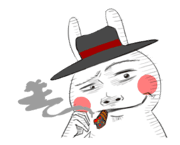 Dramatic Changing Rabbit 2 sticker #13685723