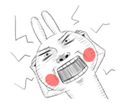Dramatic Changing Rabbit 2 sticker #13685724
