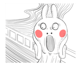 Dramatic Changing Rabbit 2 sticker #13685725