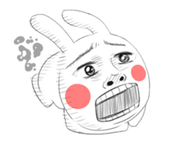 Dramatic Changing Rabbit 2 sticker #13685727