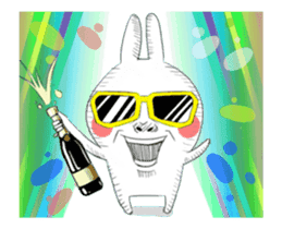 Dramatic Changing Rabbit 2 sticker #13685729