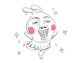 Dramatic Changing Rabbit 2 sticker #13685730