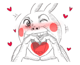 Dramatic Changing Rabbit 2 sticker #13685731