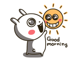 actually friendly rabbit - English - sticker #13686270