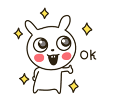 actually friendly rabbit - English - sticker #13686273