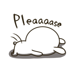 actually friendly rabbit - English - sticker #13686275