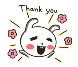 actually friendly rabbit - English - sticker #13686276