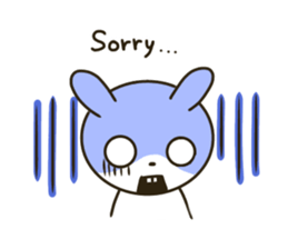 actually friendly rabbit - English - sticker #13686277