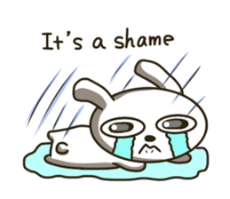 actually friendly rabbit - English - sticker #13686280