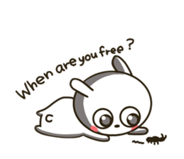 actually friendly rabbit - English - sticker #13686282