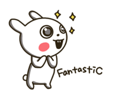 actually friendly rabbit - English - sticker #13686284