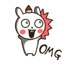 actually friendly rabbit - English - sticker #13686285