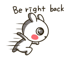 actually friendly rabbit - English - sticker #13686288