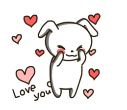 actually friendly rabbit - English - sticker #13686303