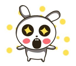 actually friendly rabbit - English - sticker #13686304