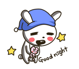 actually friendly rabbit - English - sticker #13686309