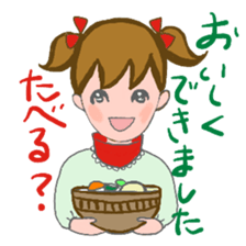 Cat and girl part 12 sticker #13686323