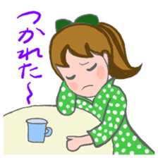 Cat and girl part 12 sticker #13686340