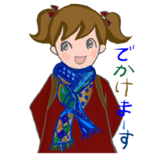 Cat and girl part 12 sticker #13686341