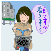 Cat and girl part 12 sticker #13686343