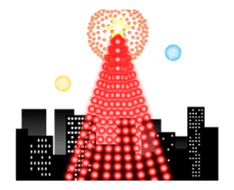 Holiday's lights & Fireworks sticker #13686709