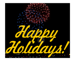 Holiday's lights & Fireworks sticker #13686712