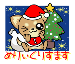 Short hair puppy's New Year! sticker #13687023