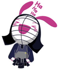 Genki usagi, Kendo rabbit sticker #13687135
