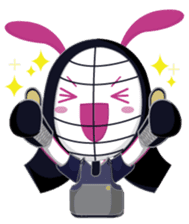 Genki usagi, Kendo rabbit sticker #13687137