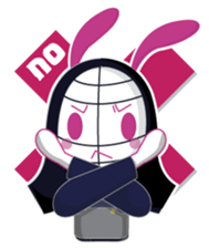 Genki usagi, Kendo rabbit sticker #13687140