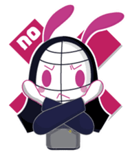Genki usagi, Kendo rabbit sticker #13687140