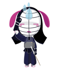 Genki usagi, Kendo rabbit sticker #13687146
