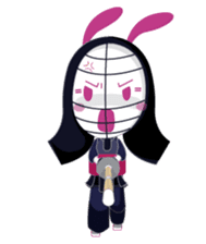 Genki usagi, Kendo rabbit sticker #13687157