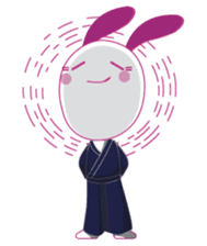 Genki usagi, Kendo rabbit sticker #13687162