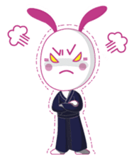 Genki usagi, Kendo rabbit sticker #13687164