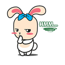 BUNNy Madness - Super Cute Rabbit Emoji sticker #13688019