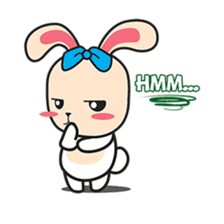 BUNNy Madness - Super Cute Rabbit Emoji sticker #13688019