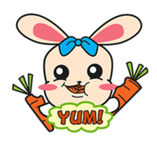 BUNNy Madness - Super Cute Rabbit Emoji sticker #13688020