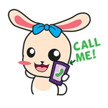 BUNNy Madness - Super Cute Rabbit Emoji sticker #13688021