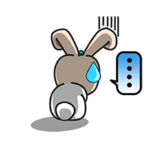 BUNNy Madness - Super Cute Rabbit Emoji sticker #13688022