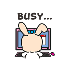 BUNNy Madness - Super Cute Rabbit Emoji sticker #13688025