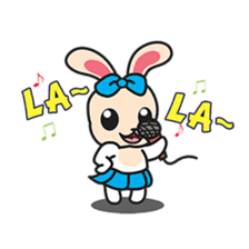 BUNNy Madness - Super Cute Rabbit Emoji sticker #13688027