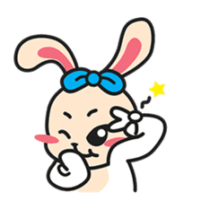 BUNNy Madness - Super Cute Rabbit Emoji sticker #13688028