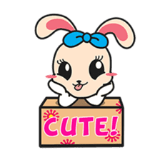 BUNNy Madness - Super Cute Rabbit Emoji sticker #13688029