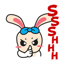 BUNNy Madness - Super Cute Rabbit Emoji sticker #13688031