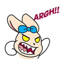 BUNNy Madness - Super Cute Rabbit Emoji sticker #13688040