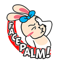 BUNNy Madness - Super Cute Rabbit Emoji sticker #13688044