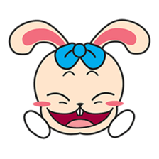 BUNNy Madness - Super Cute Rabbit Emoji sticker #13688046