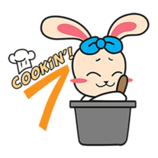 BUNNy Madness - Super Cute Rabbit Emoji sticker #13688047