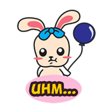 BUNNy Madness - Super Cute Rabbit Emoji sticker #13688048